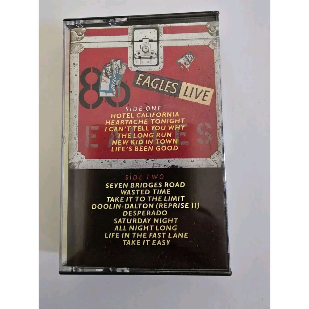 Eagles Live by Eagles (Cassette, Oct-1989, Asylum Records, Elektra, BC-5705)